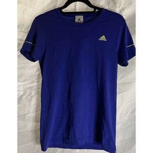Adidas Sz Large Royal Blue Athletic Climacool Shirt Unisex Sports Activewear